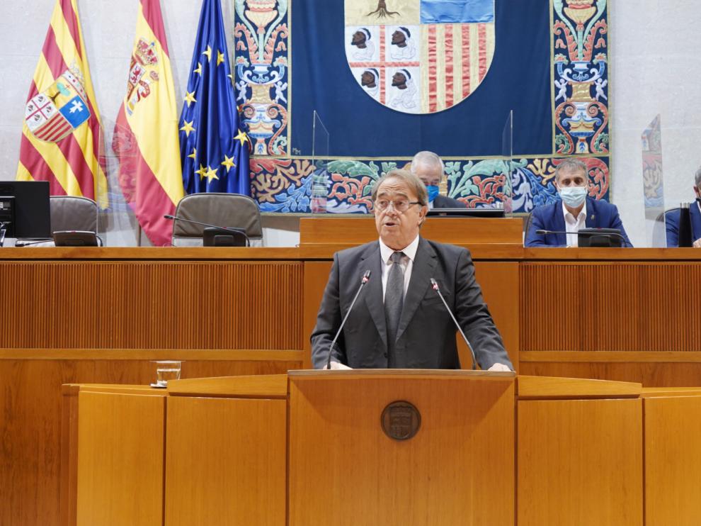 El consejero de Hacienda del Gobierno de Aragón, Carlos Pérez Anadón.