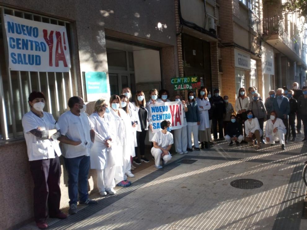 Imagen de la concentración de este viernes.