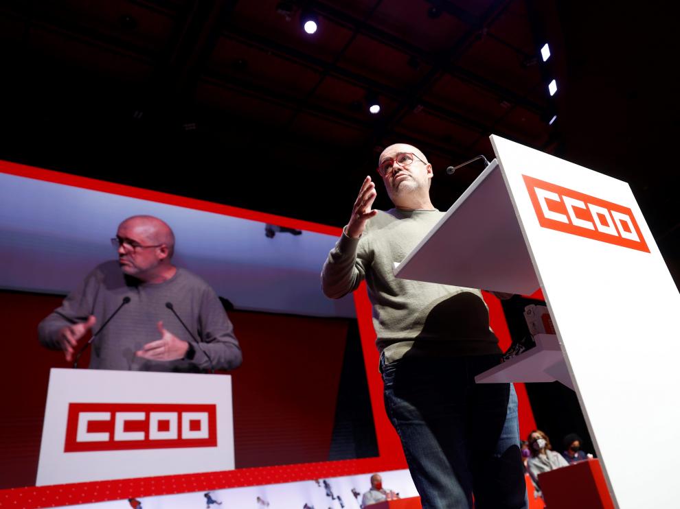 El secretario general de Comisiones Obreras (CCOO), Unai Sordo.
