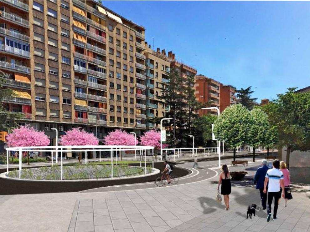 Infografía de la imagen que lucirá el Paseo Ramón y Cajal cuando terminen las obras.