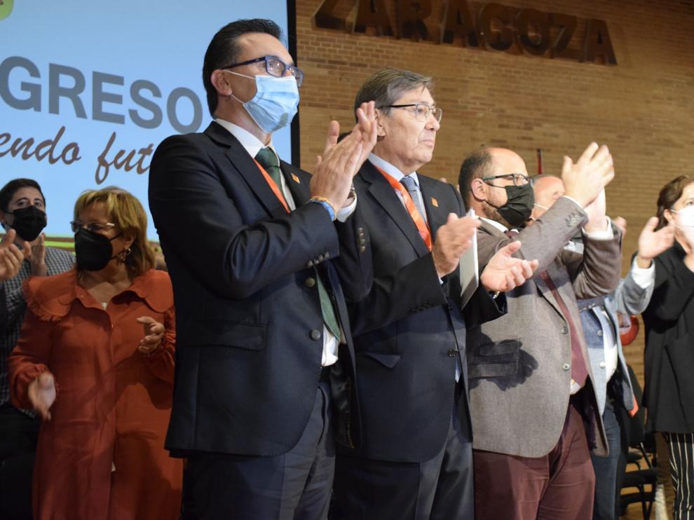 Arturo Aliaga, tras el discurso de clausura del XV Congreso.