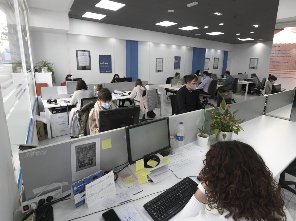 Oficina de la sede de Huesca de la empresa Sistemas de Gestión de la Prevención.