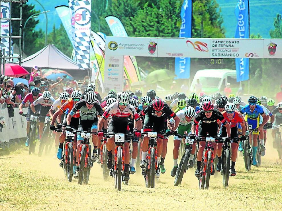 El circuito de Santa Lucía de Sabiñánigo acogió el Nacional de XCO este verano.
