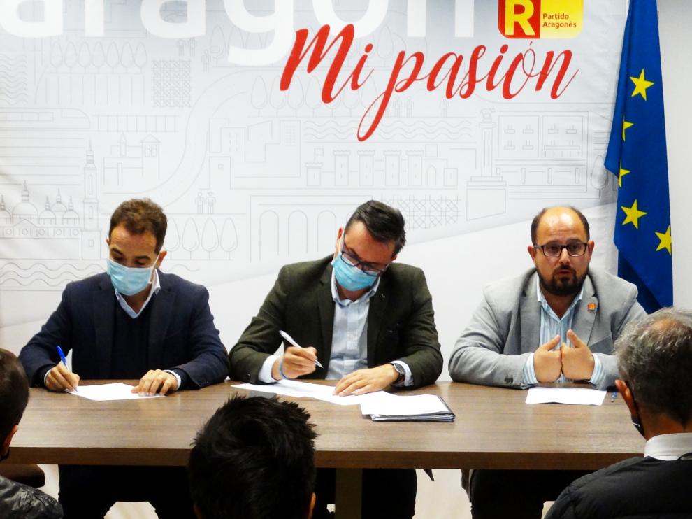 Guerrero, Vicente e Izquierdo, este martes.