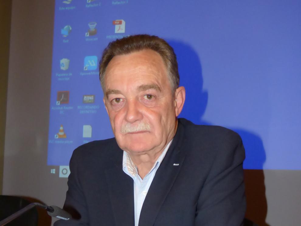 José María Borrel, presidente del Colegio de Médicos de Huesca.