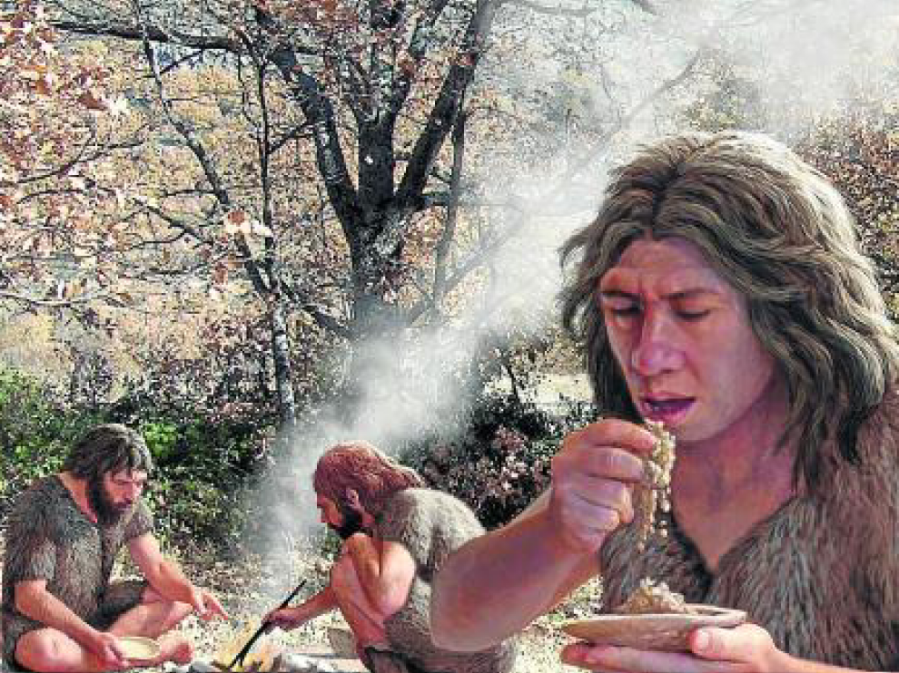 ‘Neandertales’, una de las obras de la muestra.