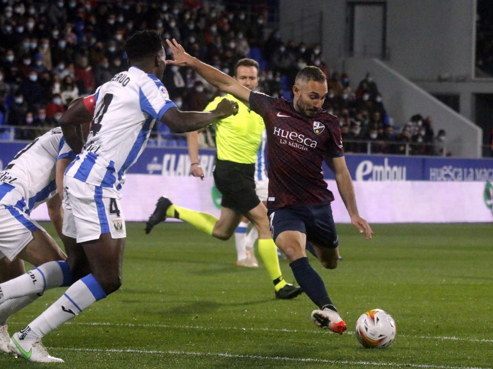 David Ferreiro durante el partido contra el Leganés.