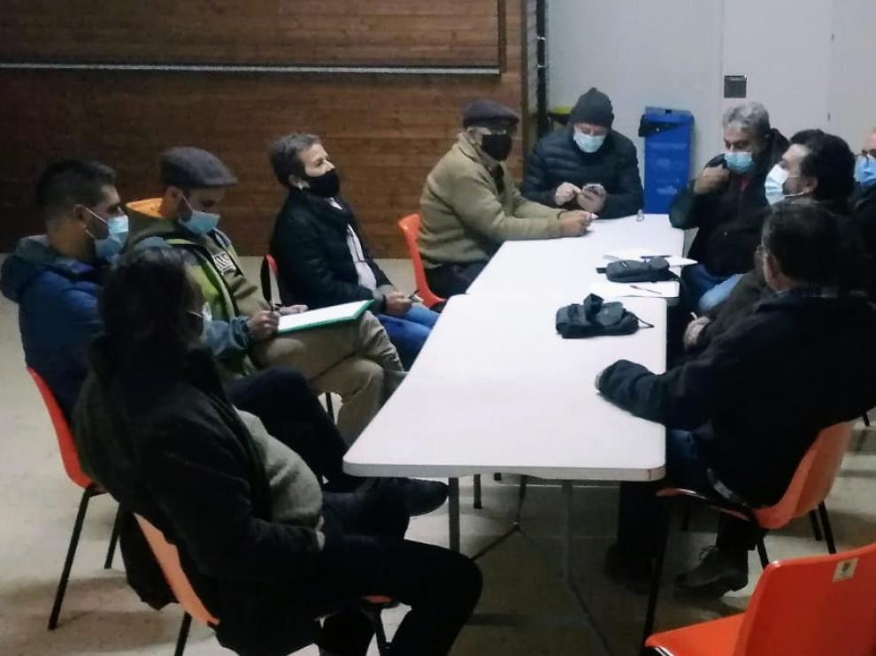 Asamblea realizada en Puente de Montañana.