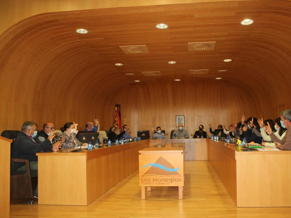 Imagen del pleno comarca celebrado este miércoles.