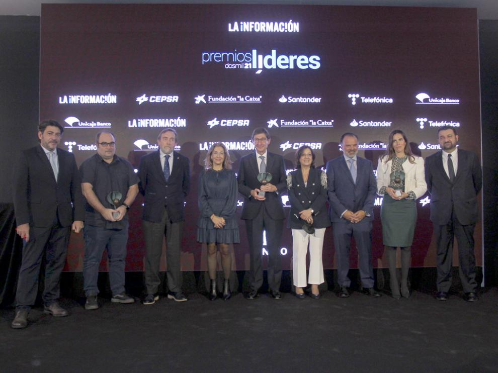Foto de familia de los Premios Líderes.