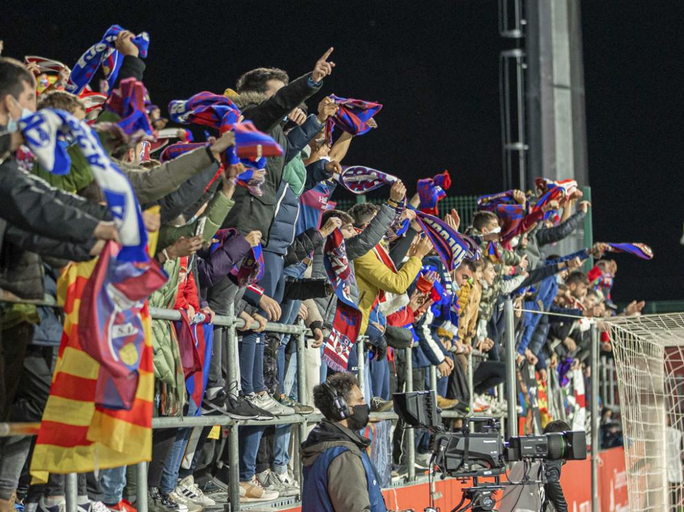 El partido acabó en alegría para la afición.