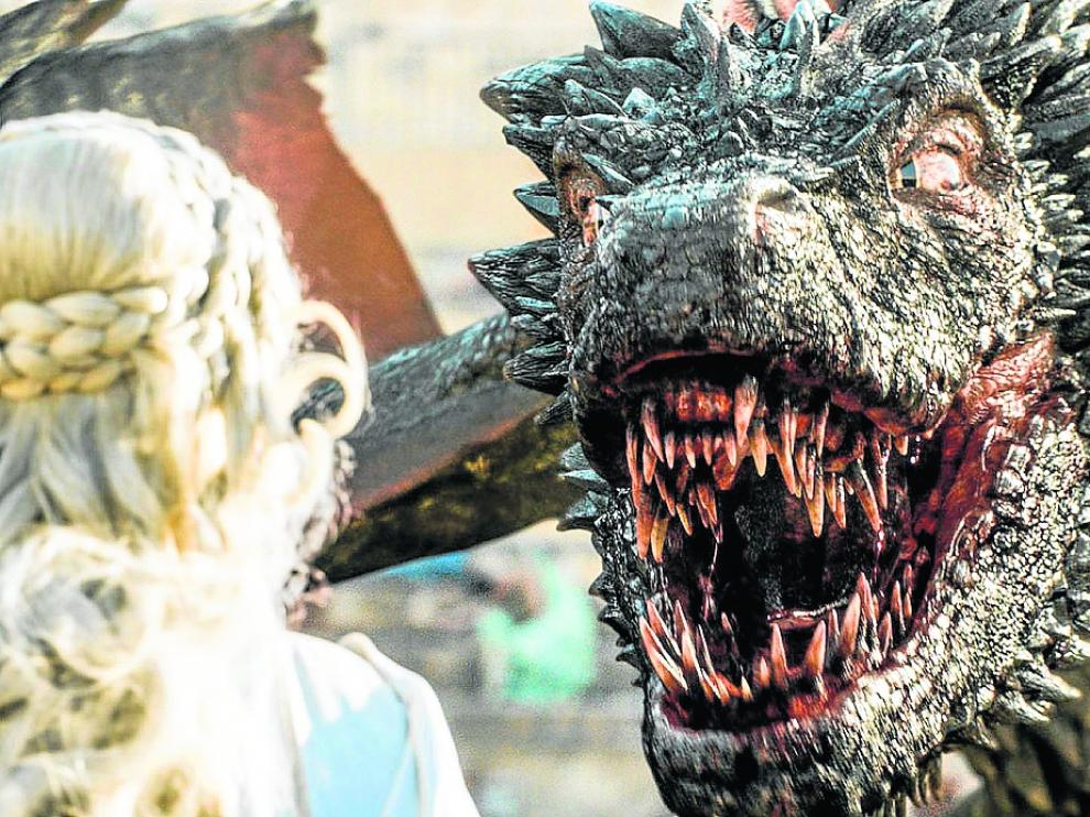 Uno de los dragones de Juego de Tronos