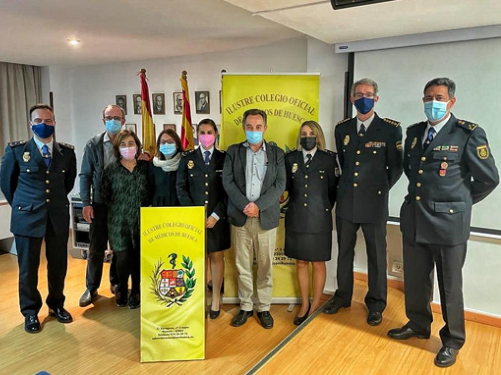 La Unidad Central de Seguridad Privada en el Ilustre Colegio de Médicos de Huesca