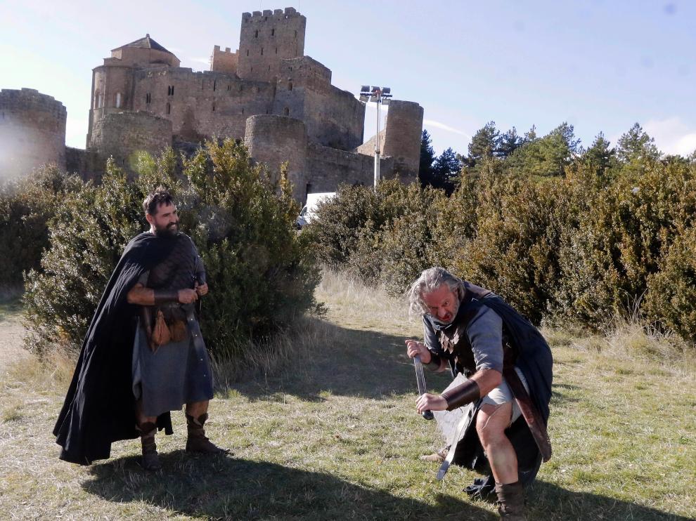 Rodaje en el castillo de Loarre