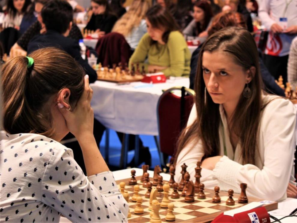 La oscense María Eizaguerri, durante la segunda ronda del Campeonato de Europa.
