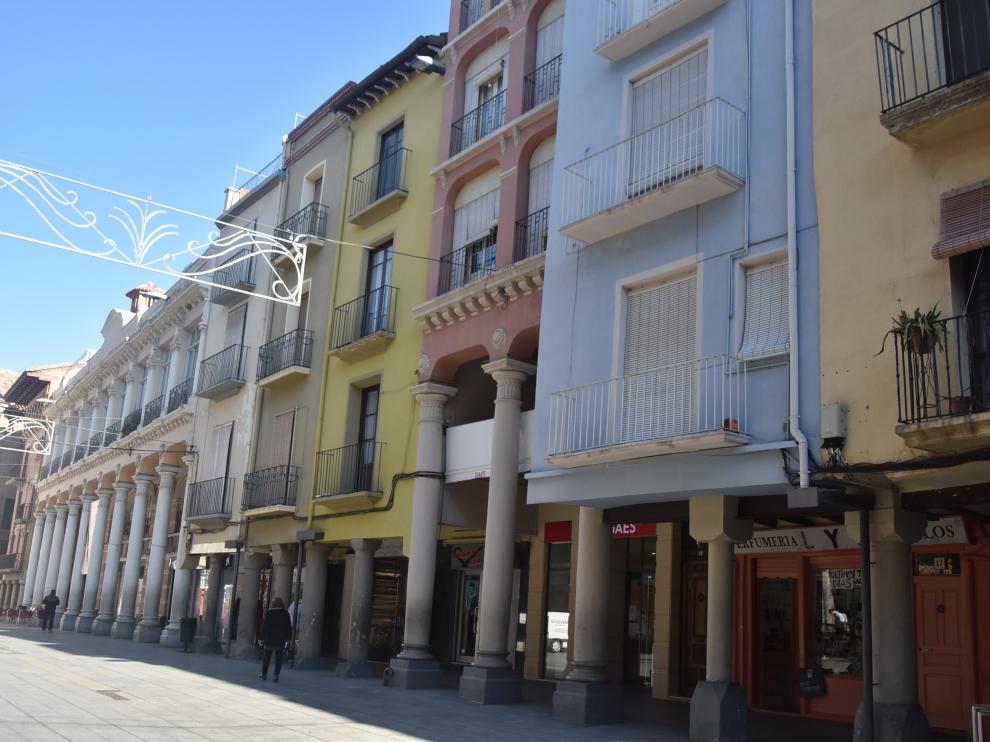 Plaza del Mercado de Barbastro.
