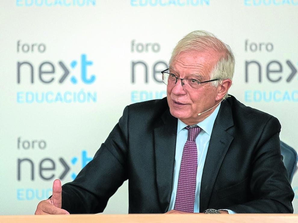 Josep Borrell, en el Foro Next Educación, en Madrid.