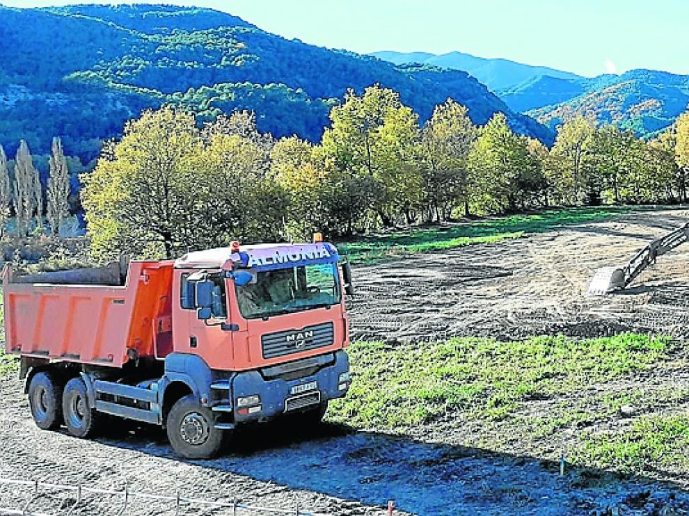 Obras en el Centro de Visitantes de Escalona.