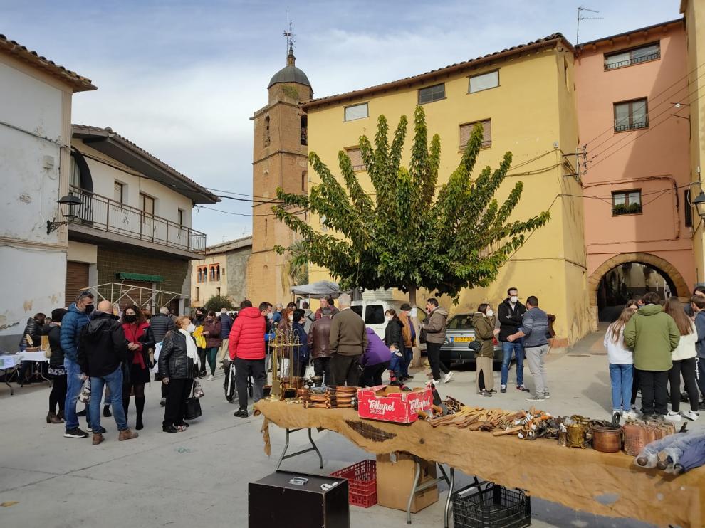 La feria de San Román, que data del siglo XIX, se celebró el pasado sábado en la plaza Mayor.