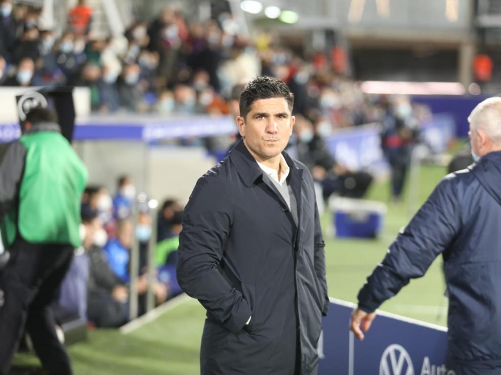 Xisco, en los prolegómenos del partido