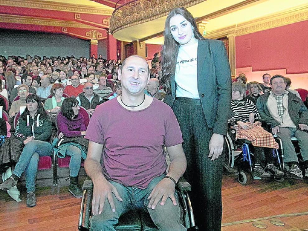 Josan Rodríguez y Laura Torrijos Bescós en el estreno de Otra forma de caminar, en febrero de 2020.