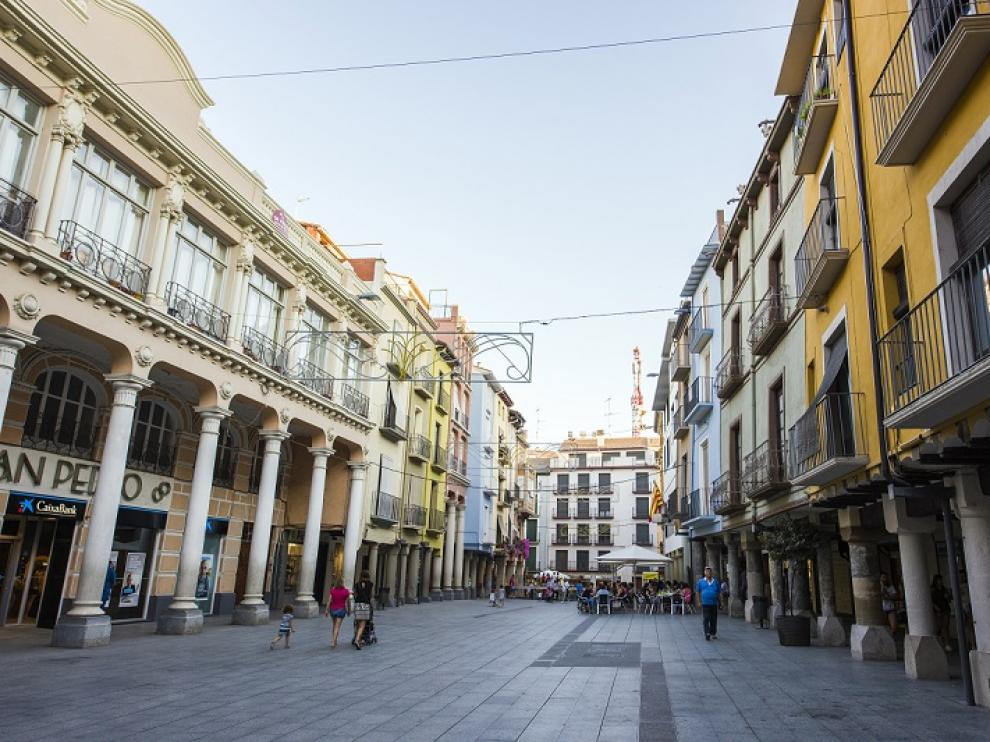 Plaza del Mercado en Barbastro