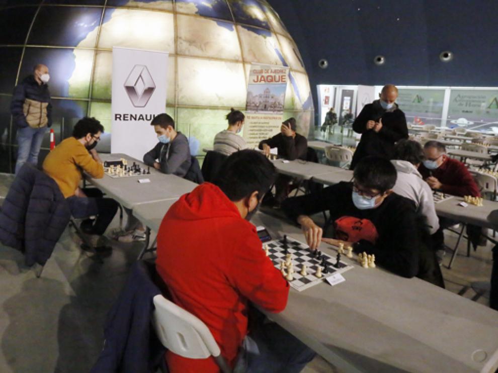 Detalle del torneo, jugado en el Planetario de Aragón.