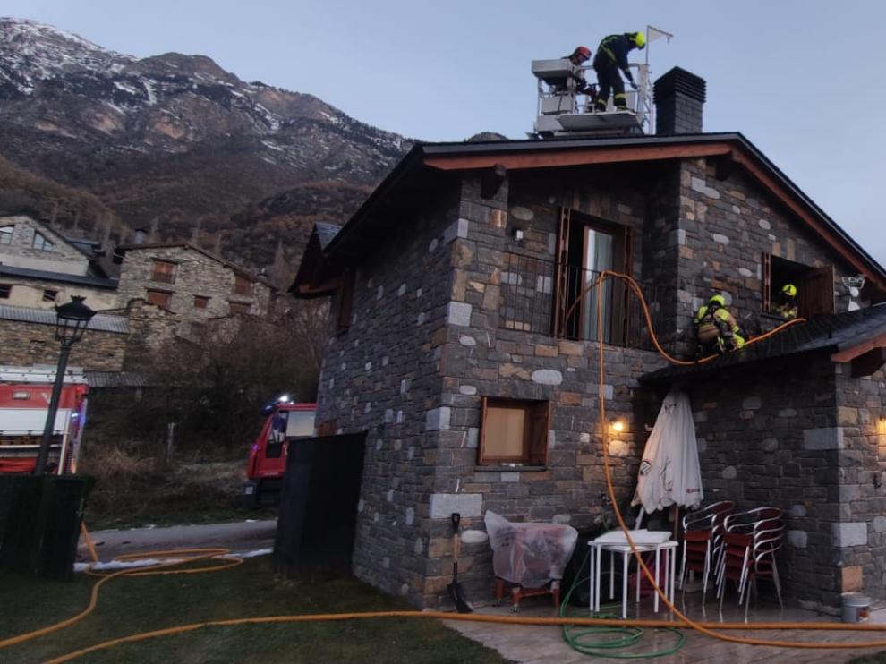 Imagen de la vivienda en la que se ha producido el fuego.