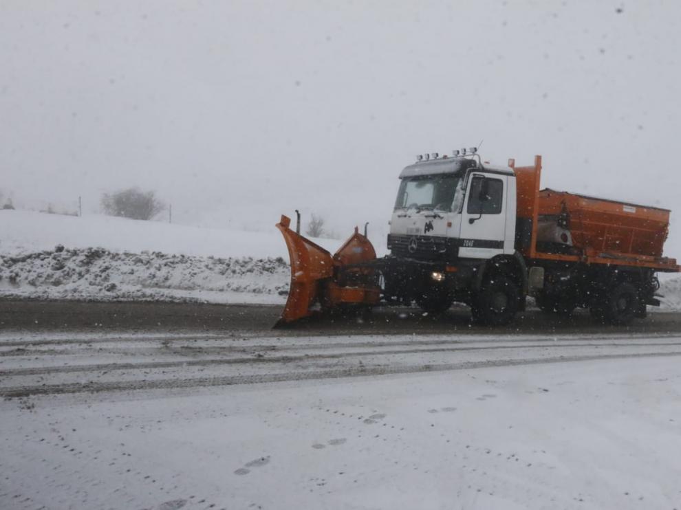 Tráfico intenso en las carreteras de la provincia de Huesca.
