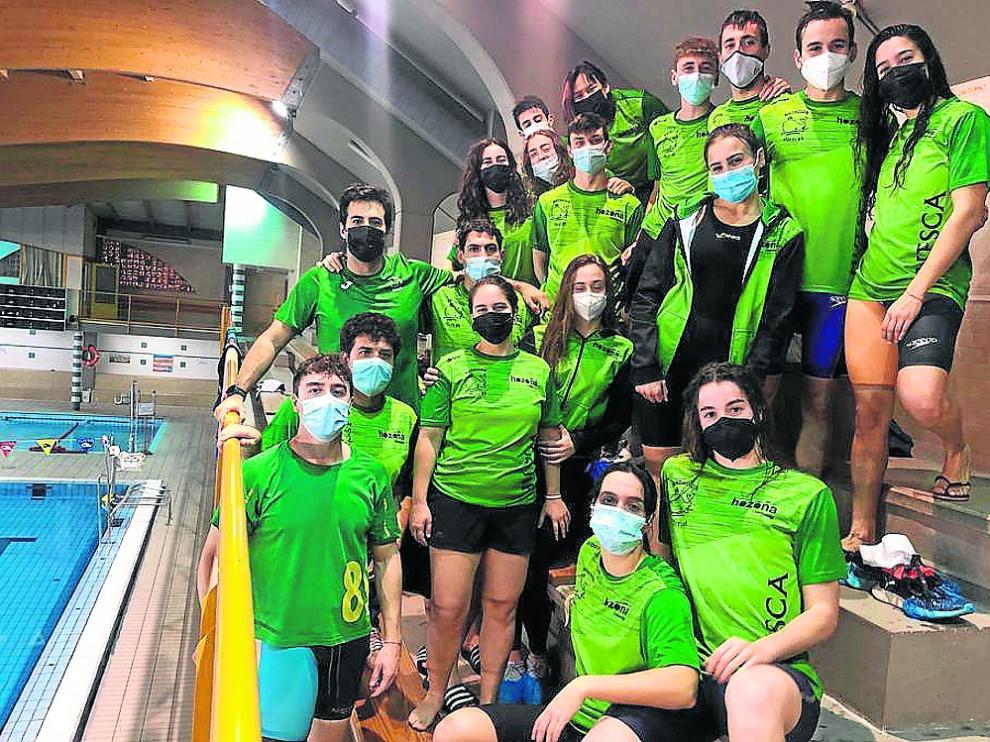 Foto de la expedición del club Zoiti89 en el Campeonato de Aragón Absoluto.