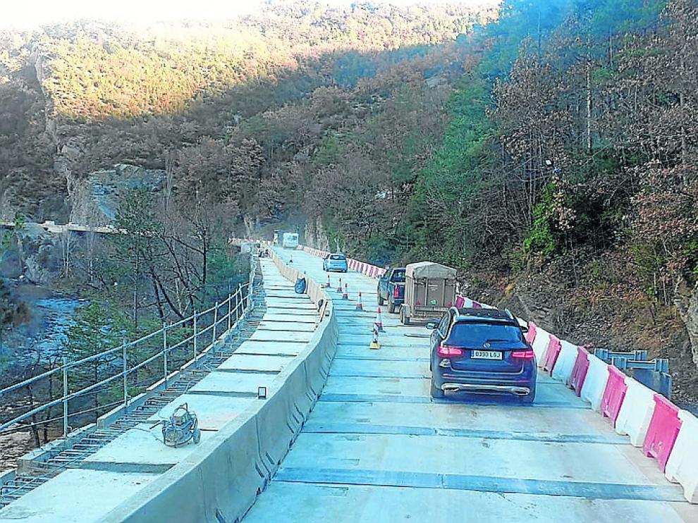 Imagen de la reapertura de la vía el viernes 3 de diciembre con motivo del puente de la Constitución.