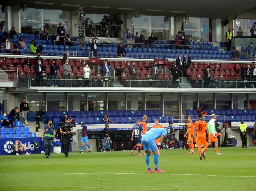 El Huesca se despidió de la Primera División tras una temporada sin público.