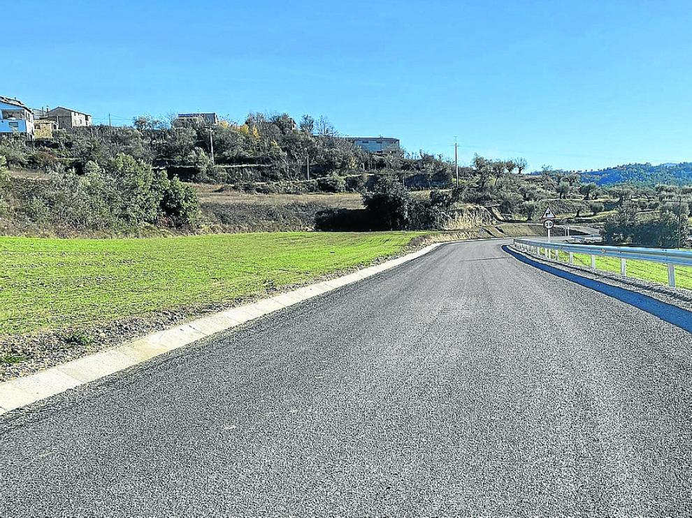 El acceso a La Puebla de Fantova se ha mejorado y solo quedan trabajos menores.