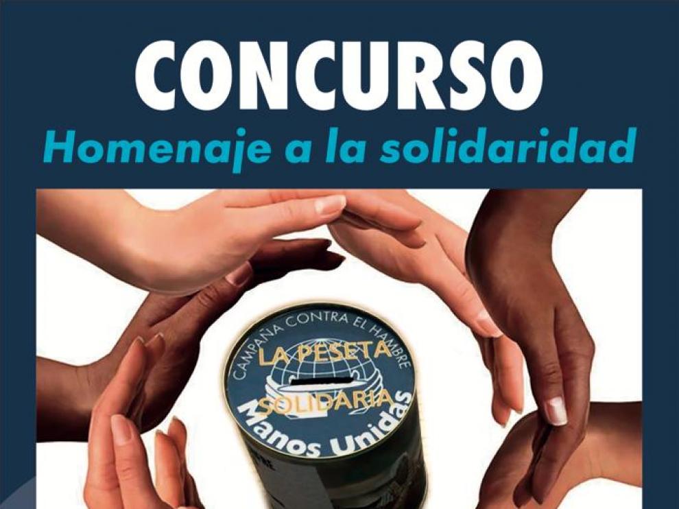 Cartel del concurso "Homenaje a la solidaridad".