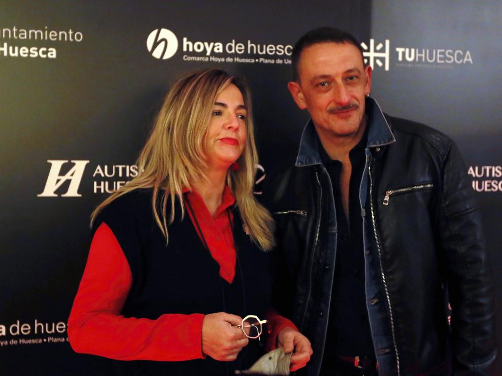 La presidenta de la Asociación, Susana Lacostena, junto a Francisco Boira, uno de los actores protagonistas