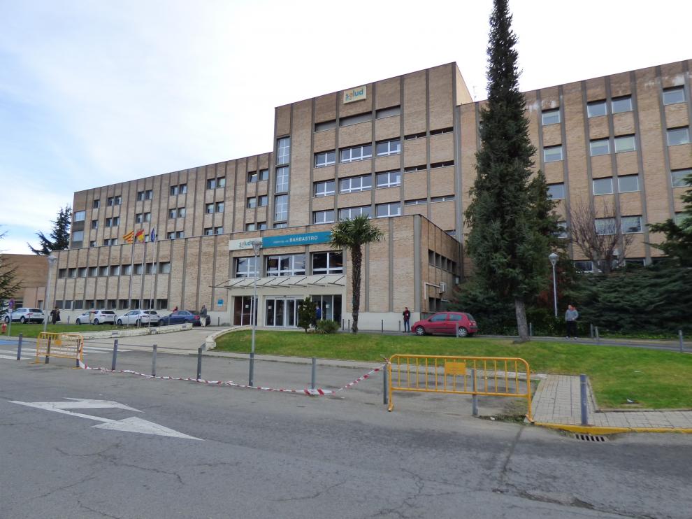 Foto de archivo del Hospital de Barbastro, donde hay 57 pacientes covid, 3 en UCI.