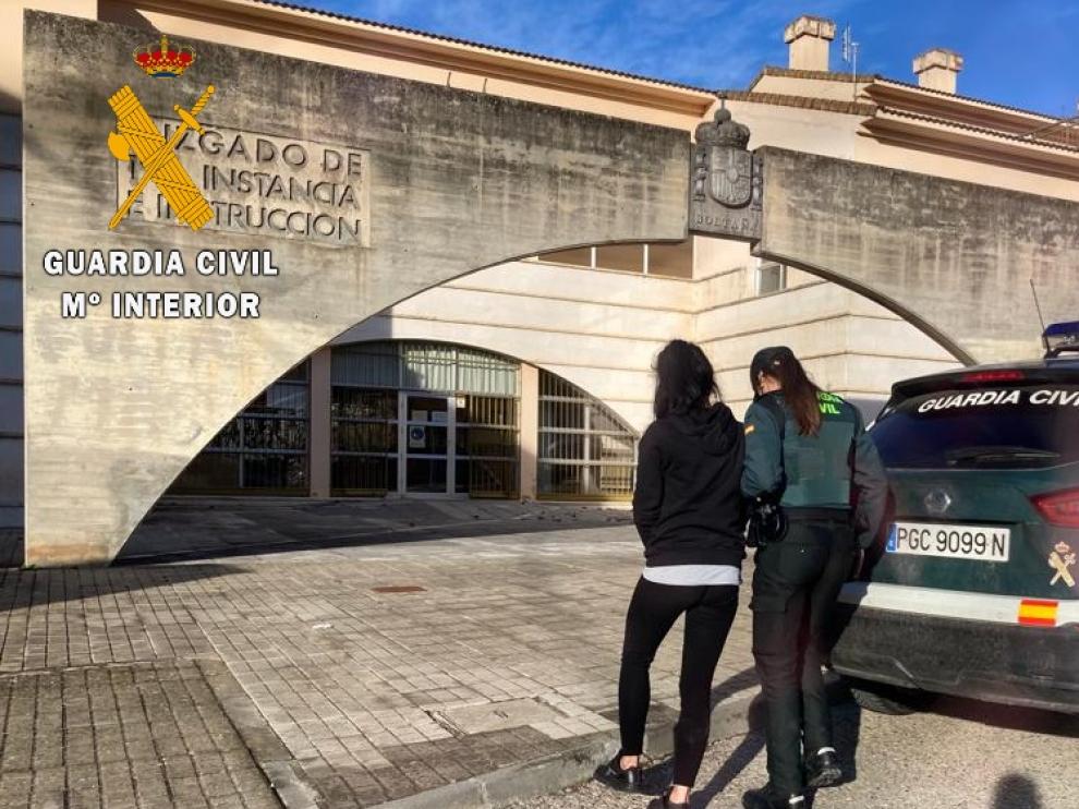 Los detenidos fueron puestos en libertad con cargos tras prestar declaración en Boltaña.