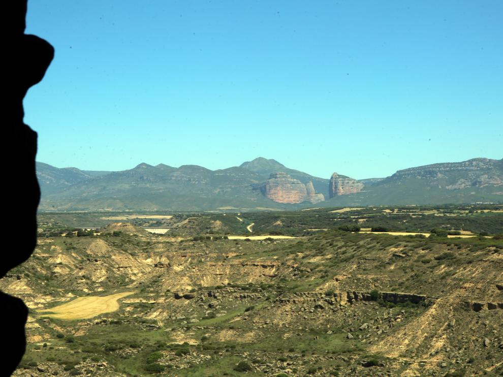 Vista del Salto de Roldán desde el Castillo de Montearagón.