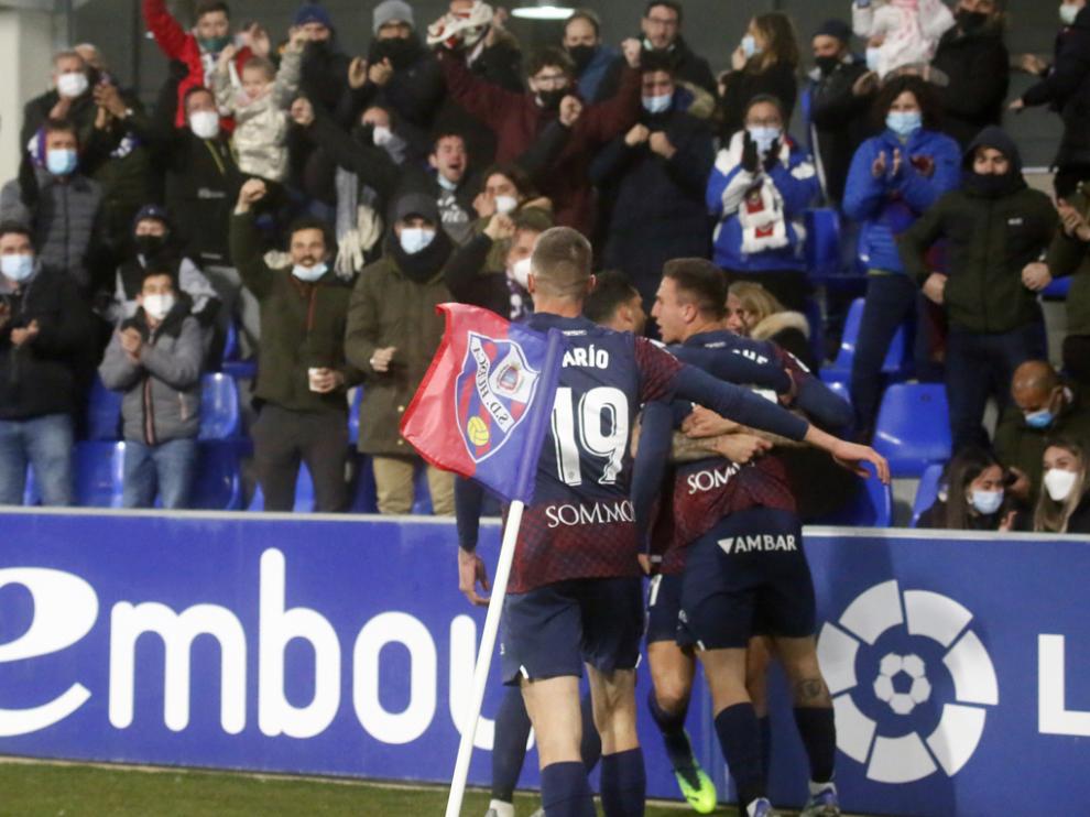 El Huesca quiere repetir su gran triunfo ante el Mirandés en su último partido en El Alcoraz.