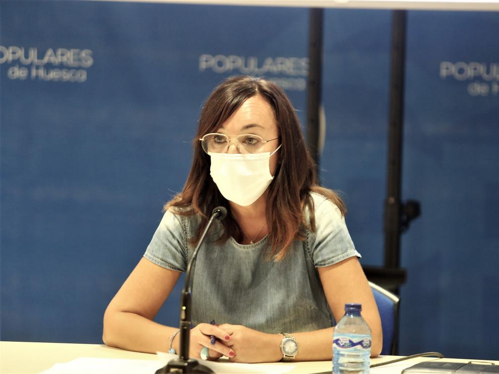 Gemma Allué, portavoz municipal del PP en Huesca.