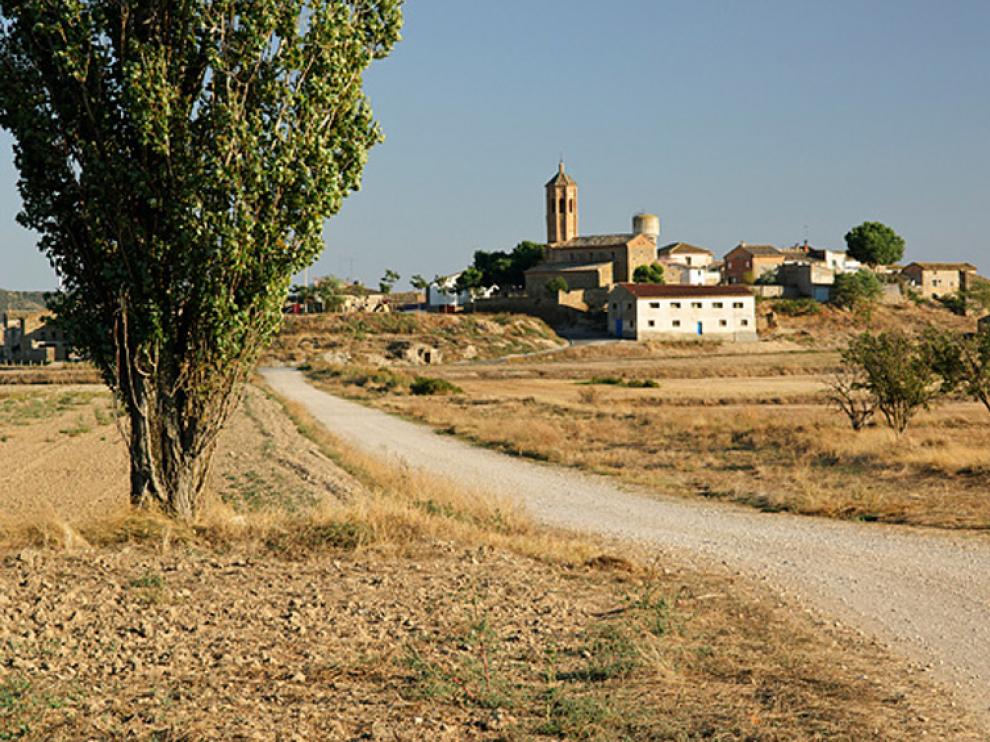 Vista de Montmesa, en la Hoya de Huesca.