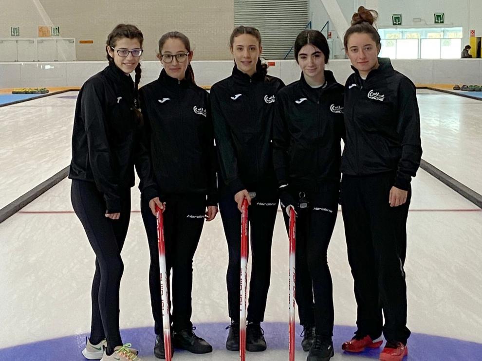 Jugadoras del Club Hielo del Pirineo.