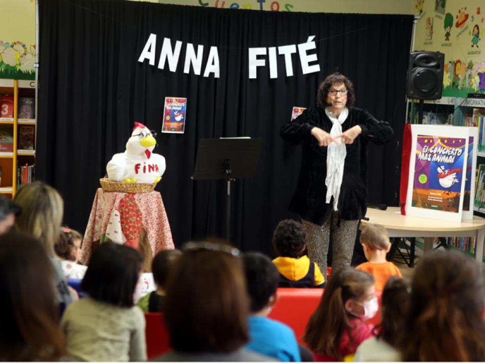 Anna Fité, este lunes en Huesca.