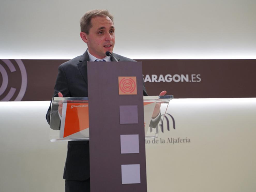 El portavoz de Educación de Cs Aragón, Carlos Trullén