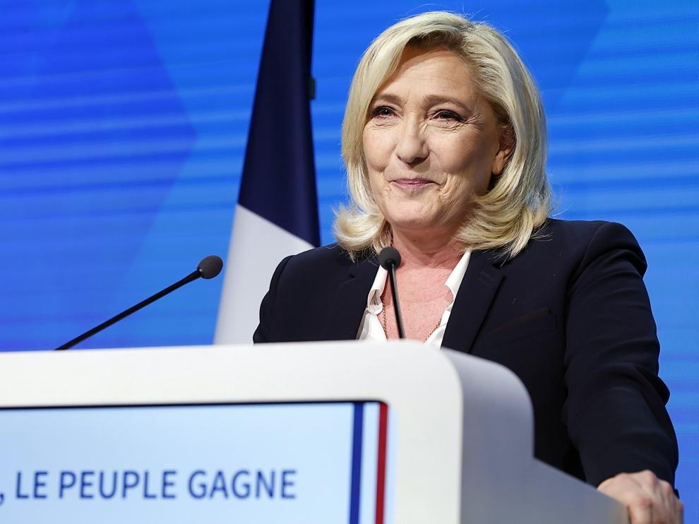 Marine Le Pen, candidata de la ultraderecha a la presidencia de Francia, tras la primera vuelta de las elecciones