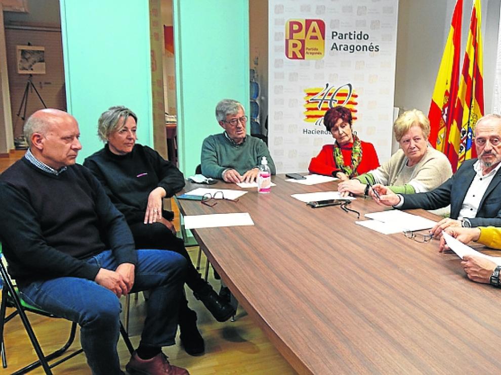 El Comité comarcal de la Hoya y el Comité municipal de Huesca del Partido Aragonés se posicionan a favor de la iniciativa.