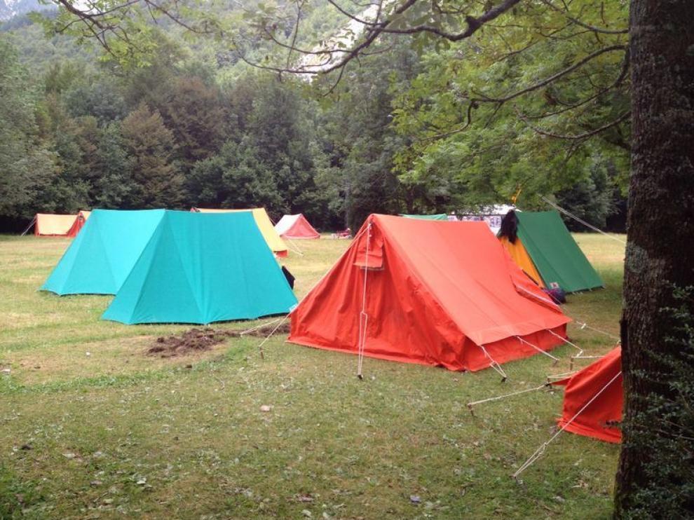Imagen de archivo de una acampada juvenil.