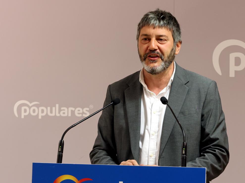 Gerardo Oliván, en la rueda de prensa ofrecida este jueves.