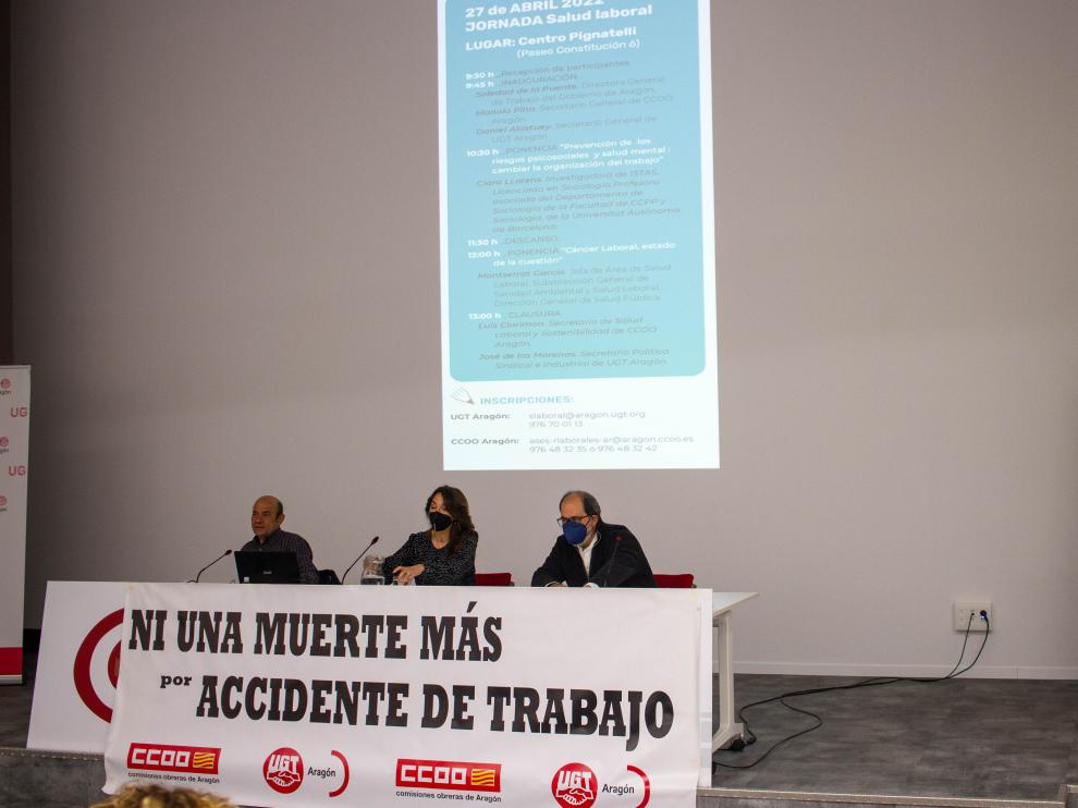 Jornadas sobre salud laboral celebradas este miércoles en Zaragoza