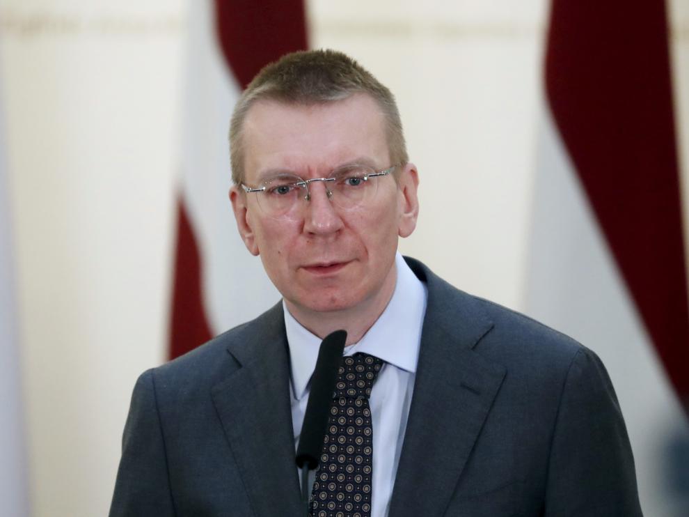 Edgars Rinkevics, ministro de Exteriores de Letonia.